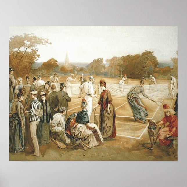 TOP Tennis Alte Schule Poster (Vorne)