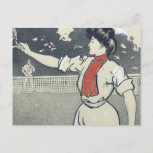 TOP Tennis Girl Postkarte