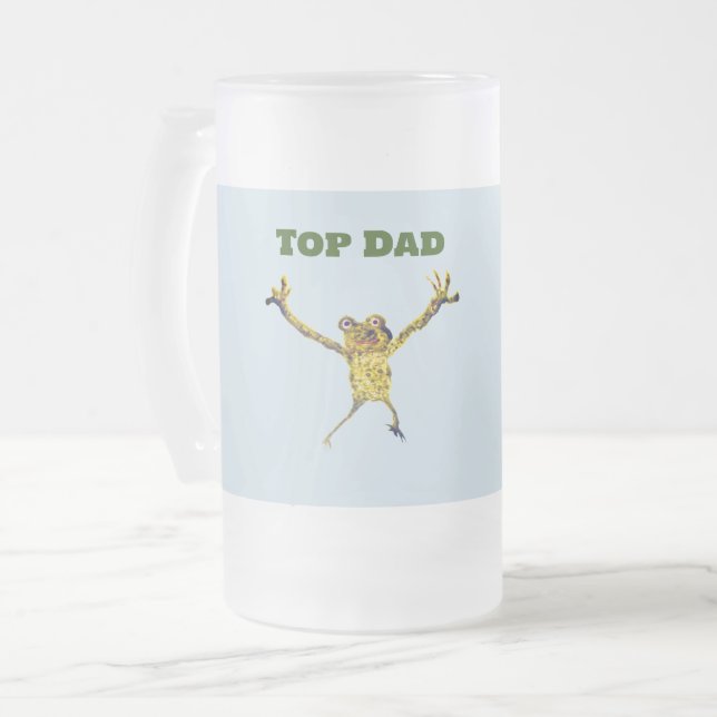 Top Vater Funny Animal Mattglas Bierglas (Vorderseite Links)