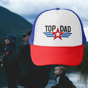 Top Vater Star und Streifen Truckerkappe