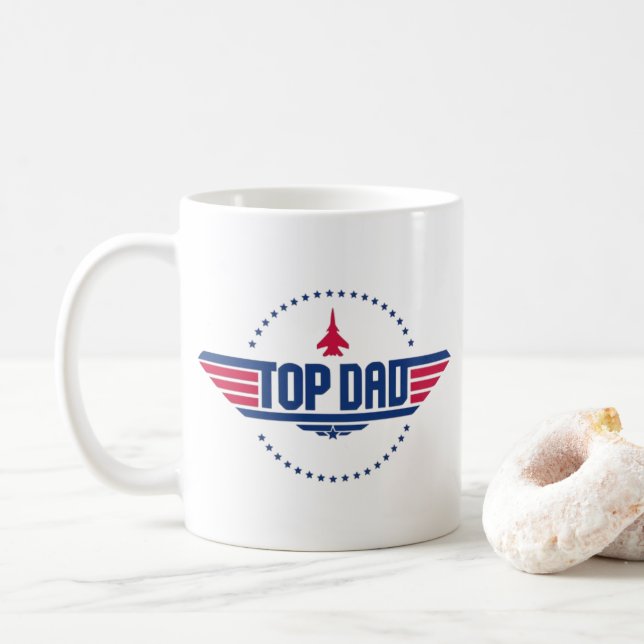 Top-Vater-Top-Guge Inspiriert Kaffeetasse (Mit Donut)