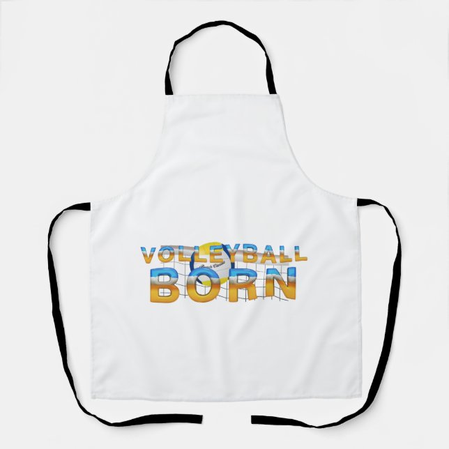 TOP Volleyball Geboren Schürze (Vorderseite)