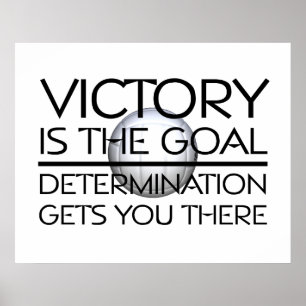 TOP Volleyball-Sieg Slogan Poster