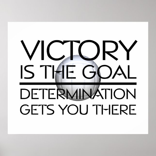 TOP Volleyball-Sieg Slogan Poster (Vorne)