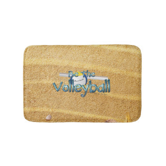 TOP Volleyball Slogan Badematte