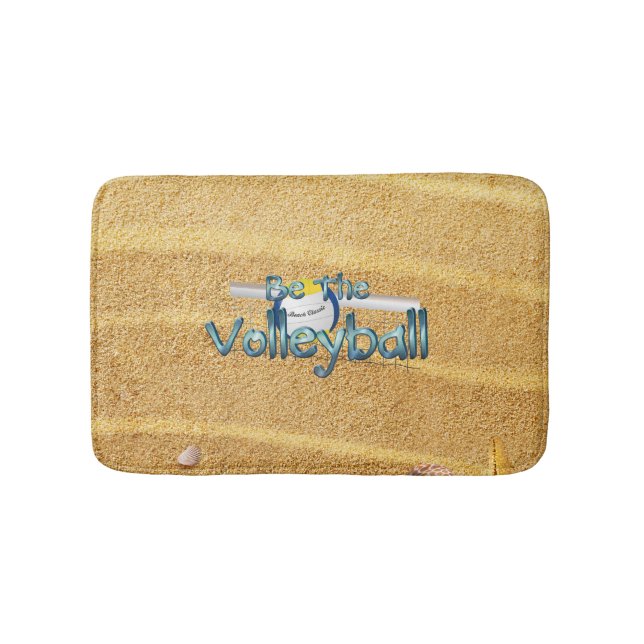 TOP Volleyball Slogan Badematte (Vorderseite)