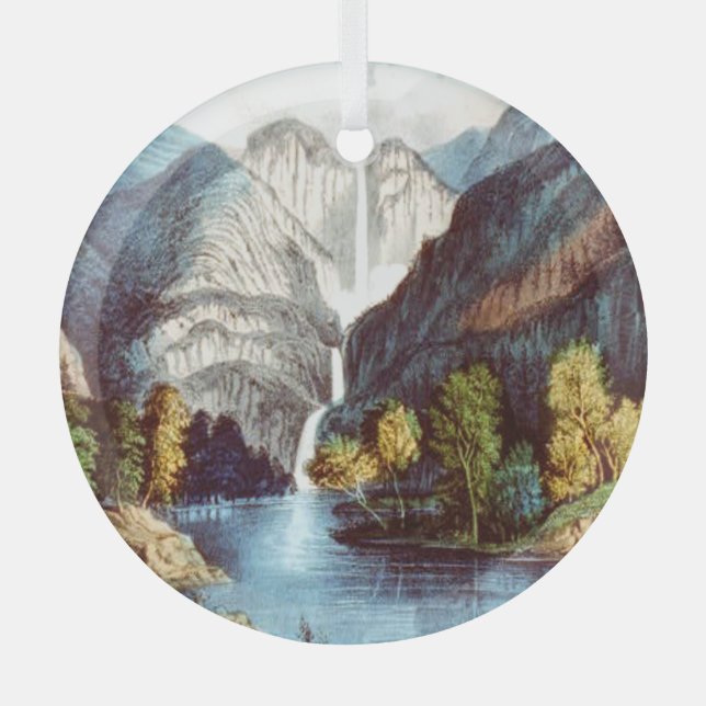 TOP Yosemite Glass Ornament (Vorderseite)