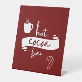 Top-Zeichen für die obere Cocoa-Bar Sockelschild