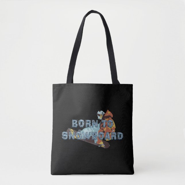 TOP Zum Snowboarden geboren (Vorderseite)
