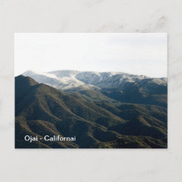 Topa Topa mit Schnee Postkarte