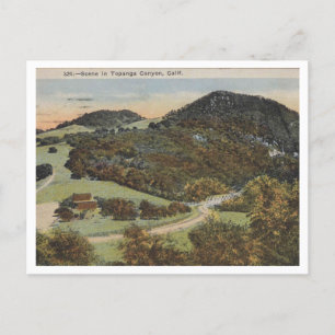 Topanga Canyon, Kalifornien 1924 Vintag Style Postkarte