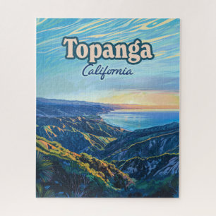 Topanga Kalifornien Canyon Los Angeles Vintage Puzzle
