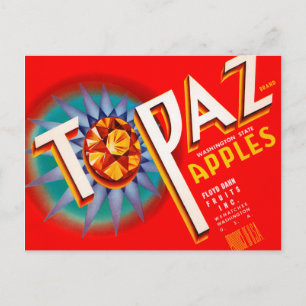 Topas-Äpfel Postkarte