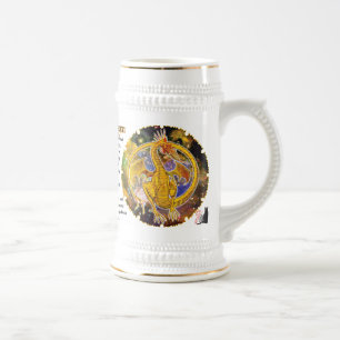 Topas Kosmischer Drache Bierglas