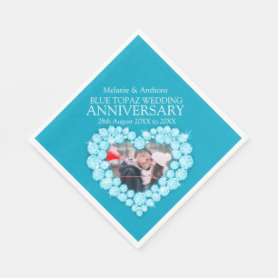 Topaz 4 Jahre Jubiläum Foto Servietten