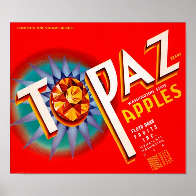 Topaz Apples Poster (Vorne)