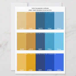 Topaz Aquamarine Sapphire Jewel Tone Wedding Color