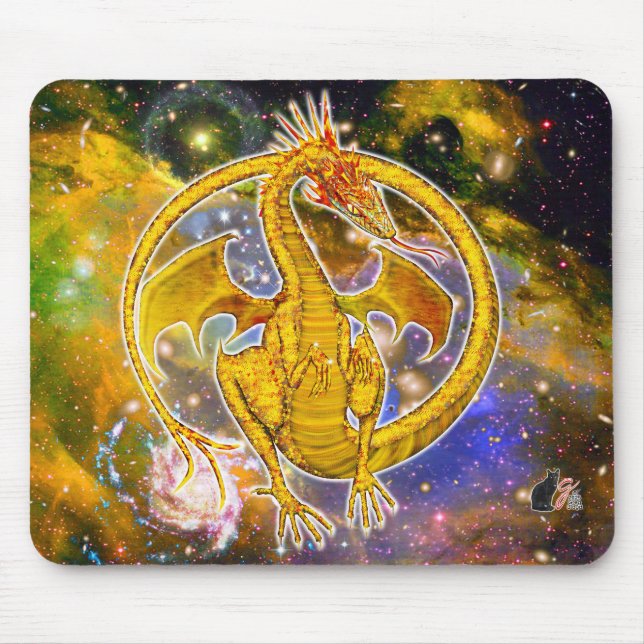 Topaz Cosmic Dragon Mousepad (Vorne)