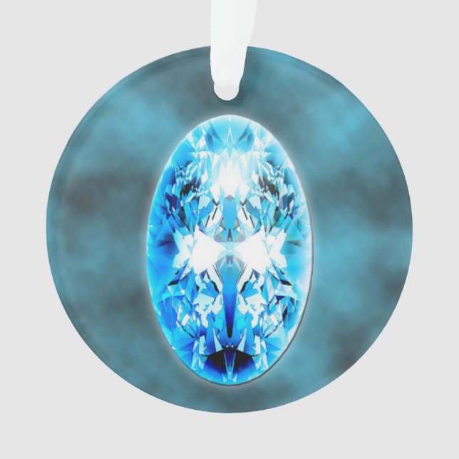 Topaz-Edelstein-Verzierung Ornament (Vorderseite)