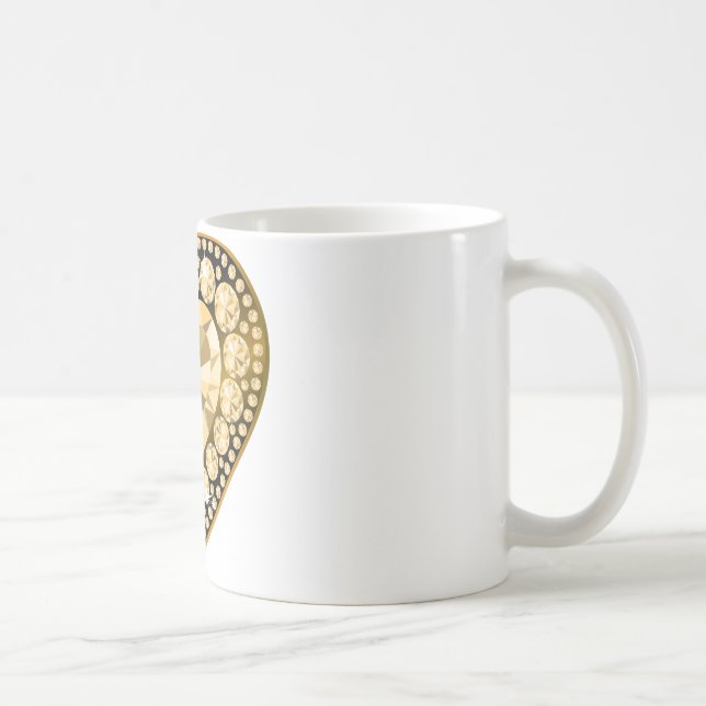 Topaz Gem Herz Kaffeetasse (Rechts)