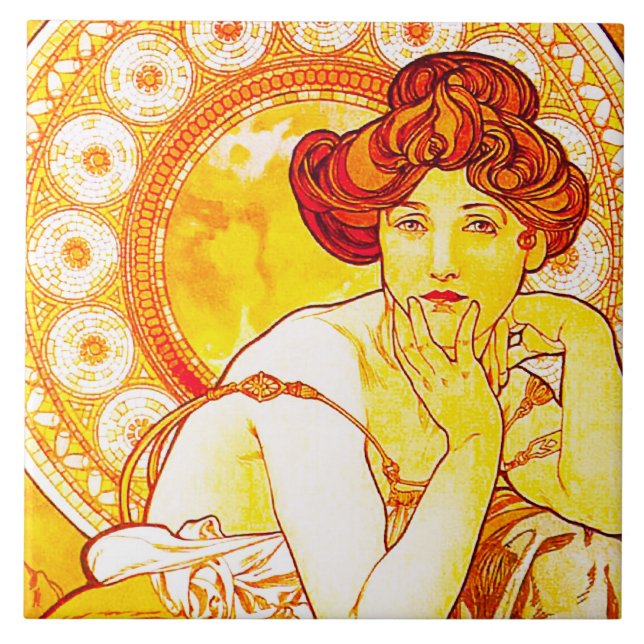 Topaz - große Keramik-Fliese Fliese (Vorderseite)