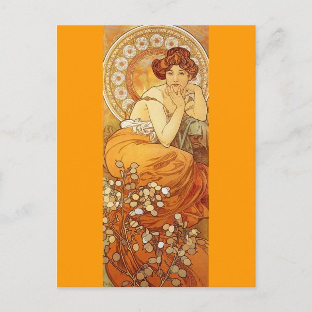 Topaz - Jugendstil Postkarte (Vorderseite)
