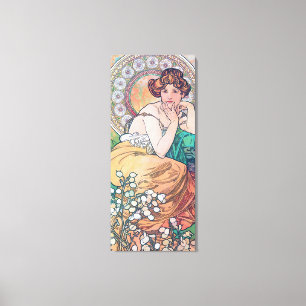 Topaz (Vier Juwelen), Alphonse Mucha Leinwanddruck