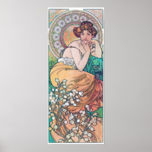 Topaz (Vier Juwelen), Alphonse Mucha Poster