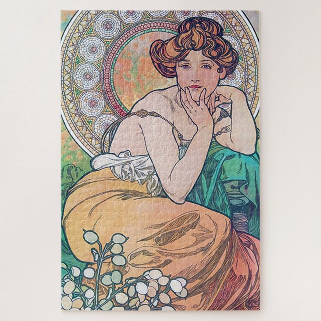 Topaz (Vier Juwelen), Alphonse Mucha Puzzle (Vertikal)