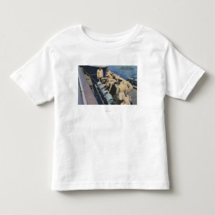 Topedo Boots-Crew bereitet Wasserbombe - US-Marine Kleinkind T-shirt