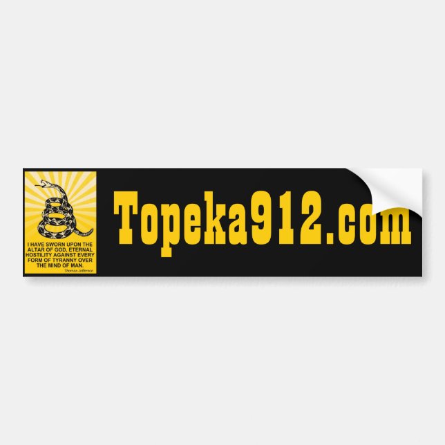 Topeka912.com Autoaufkleber (Vorne)
