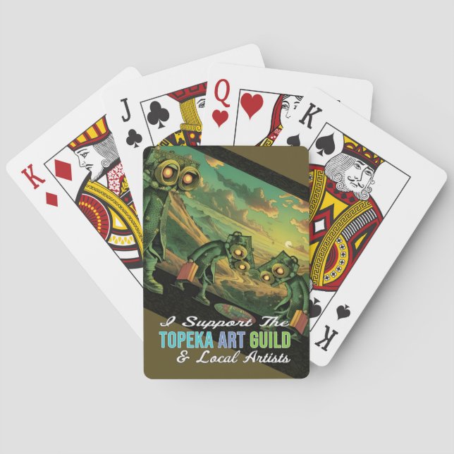 Topeka Art Guild Klassische Spielkarten (Rückseite)