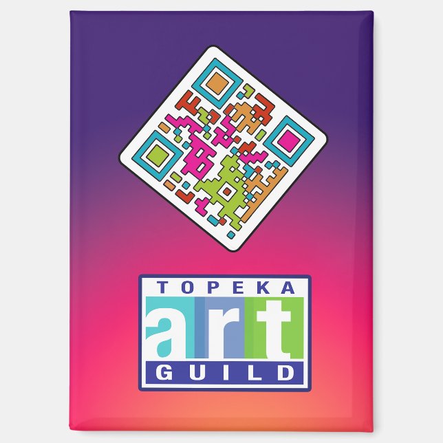 Topeka Art Guild & QR Code Magnet (Vorderseite)