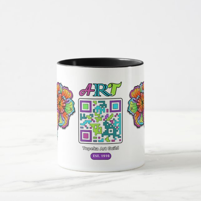Topeka Art Guild QR Code Tasse (Zentrum)