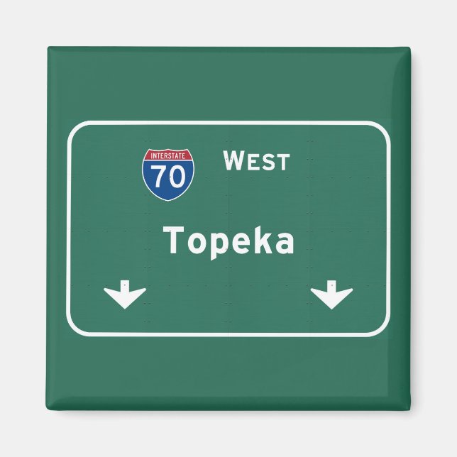 Topeka Kansas k Interstate Highway Freeway : Magnet (Vorne)