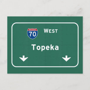 Topeka Kansas k Interstate Highway Freeway : Postkarte