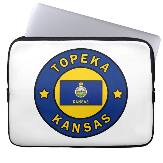 Topeka Kansas Laptopschutzhülle (Vorderseite)
