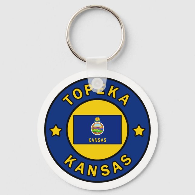 Topeka Kansas Schlüsselanhänger (Vorderseite)