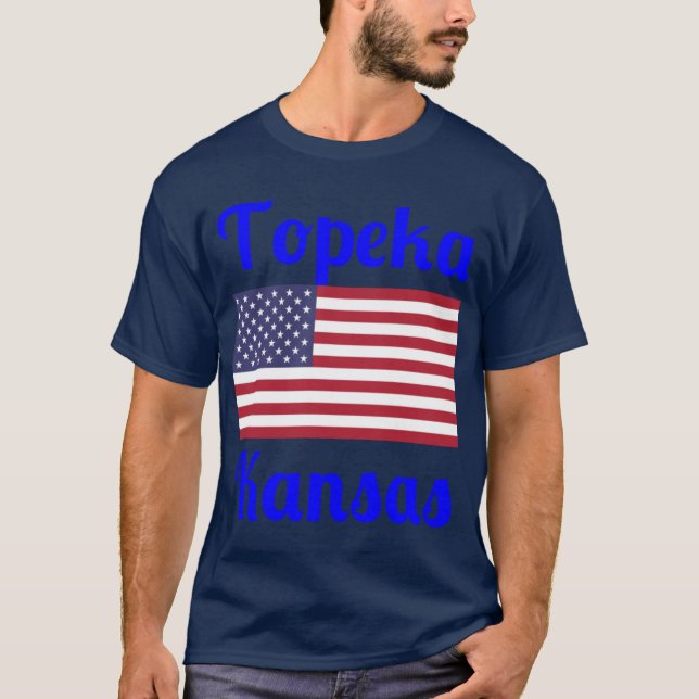 Topeka Kansas Stylish Prints2 T-Shirt (Vorderseite)