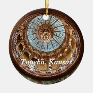 Topeka Staat Hauptstadt Keramik Ornament