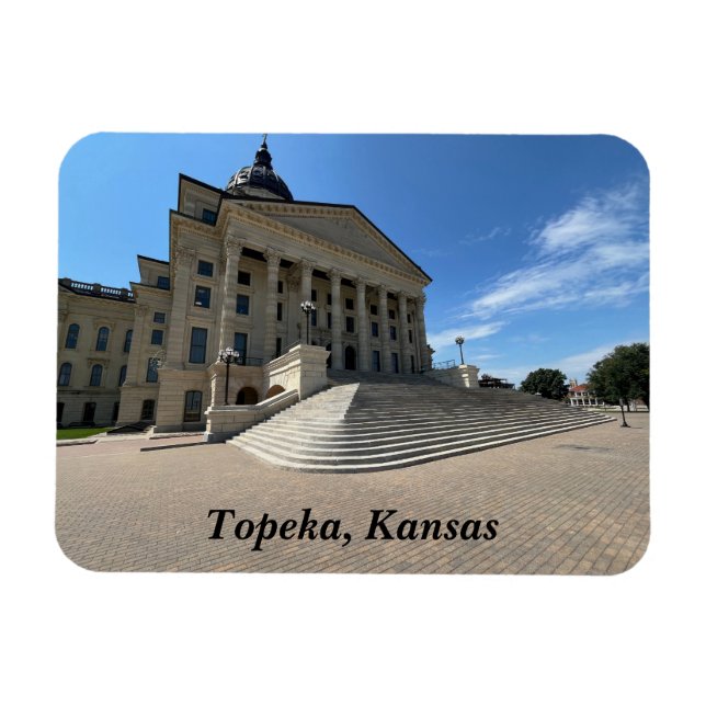 Topeka Staat Hauptstadt Magnet (Horizontal)
