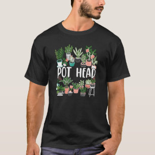 Topf Kopf Gärtner Ernte Sukkulente Gärtnerei Gras T-Shirt