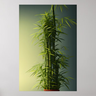 Topf Natural Lucky Bamboo Poster