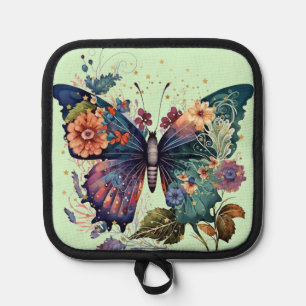 Töpfchen mit Hübschem Schmetterling Topflappen