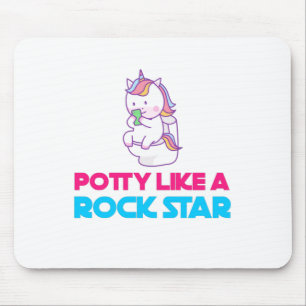 Töpfchen wie ein Rockstar Mousepad