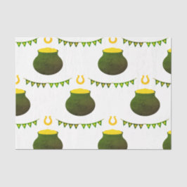 Töpfe aus Gold und Hufeisen Seidenpapier