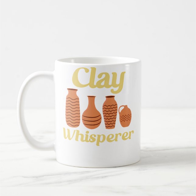 Töpfer Keramik Lustig Kaffeetasse (Links)