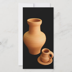 Töpferei auf schwarzem Hintergrund