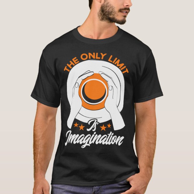 Töpferei das einzige Limit ist Imagination Keramik T-Shirt (Vorderseite)
