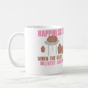 Töpferei-Design für Tonlieferung und Glück Kaffeetasse